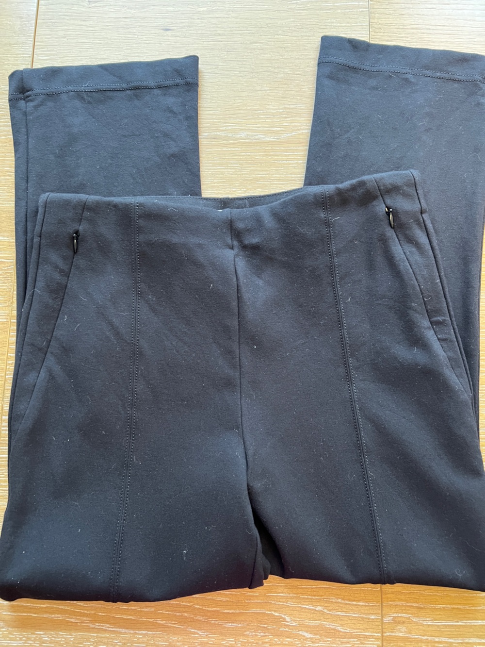 LOFT Black Women's work pants with Zip Pockets